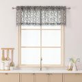 Chyhomenyc Charcoal Grey Sheer Valances by Chyhomenyc