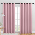NICETOWN Room Darkening Draperies Window Curtain Panels, Rouge Pink, 2 Panels by NICETOWN