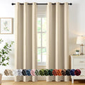 MIULEE Blackout Curtains for Bedroom 2 Panels 40 x 80 Inch Long Cream Beige | by MIULEE