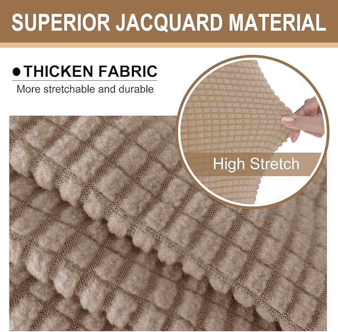 U-NICE HOME Stretch Futon Cover Armless Bed Slipcover - Image 3