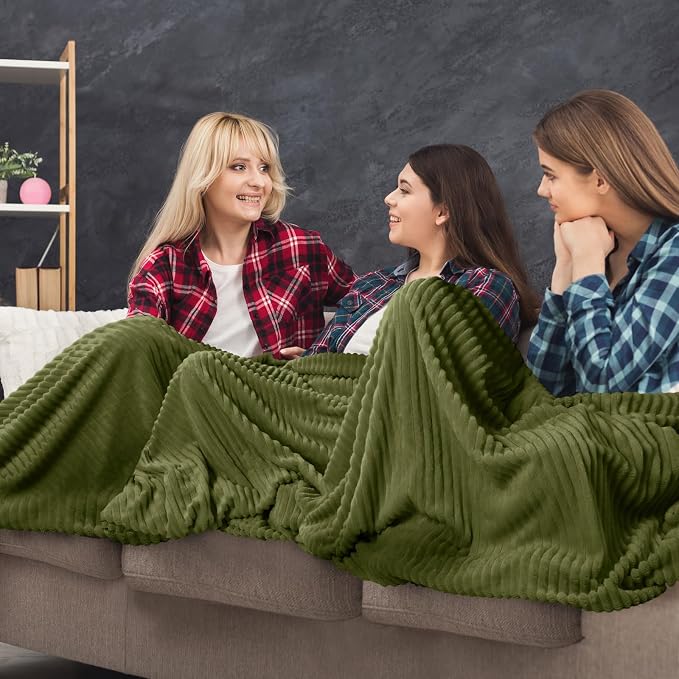 Buryeah 24 Pcs Flannel Throw Blanket Bulk 50 x 60 in Sleepover Blanket Outdoor - Image 5