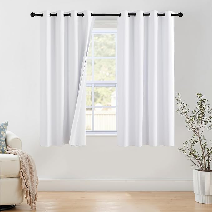 NICETOWN 100% Blackout Window Curtain Panels 68 inch Length by NICETOWN