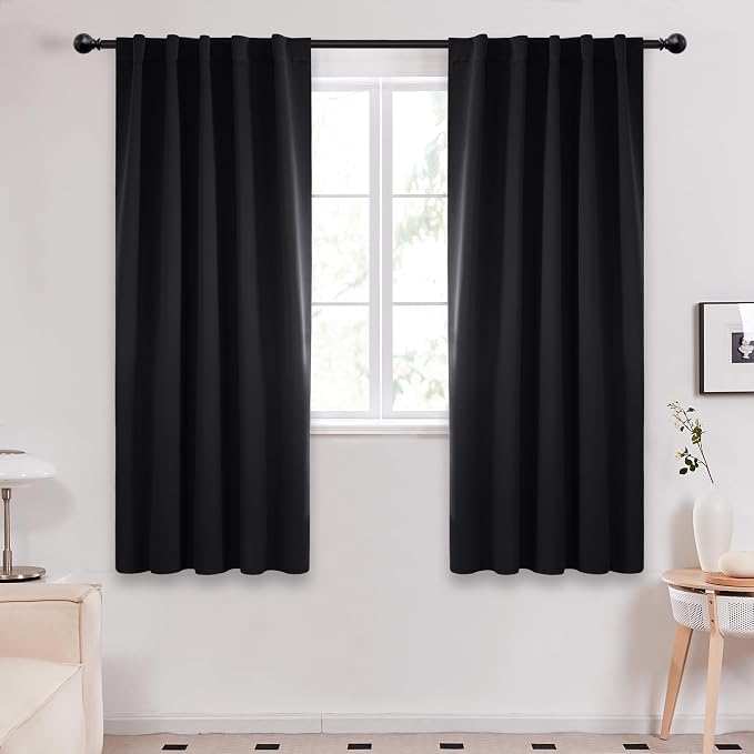 Deconovo Blackout Curtains, Thermal Insulated, W42 x L72 2 Panels, Back Tab by Deconovo