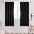 Deconovo Blackout Curtains, Thermal Insulated, W42 x L63 2 Panels, Back Tab by Deconovo