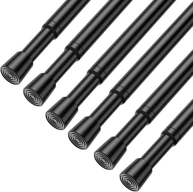 AIZESI Spring Tension Rods Adjustable Tension Curtain Rod Small Tension Rod No by AIZESITENSIONROD
