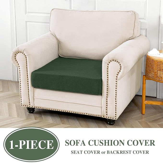 Couch Cushion Cover Seat Cushion Cover Stretch Armchair Cover Separate - Image 2