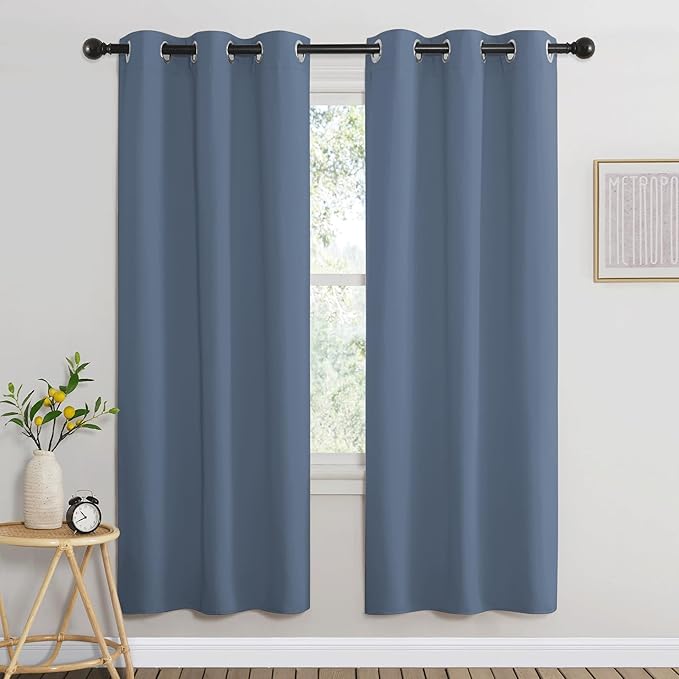 NICETOWN Stone Blue Blackout Curtains by NICETOWN