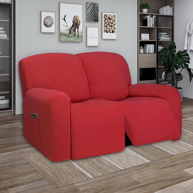 PureFit Super Stretch Loveseat Recliner Sofa Couch Cover - Image 2