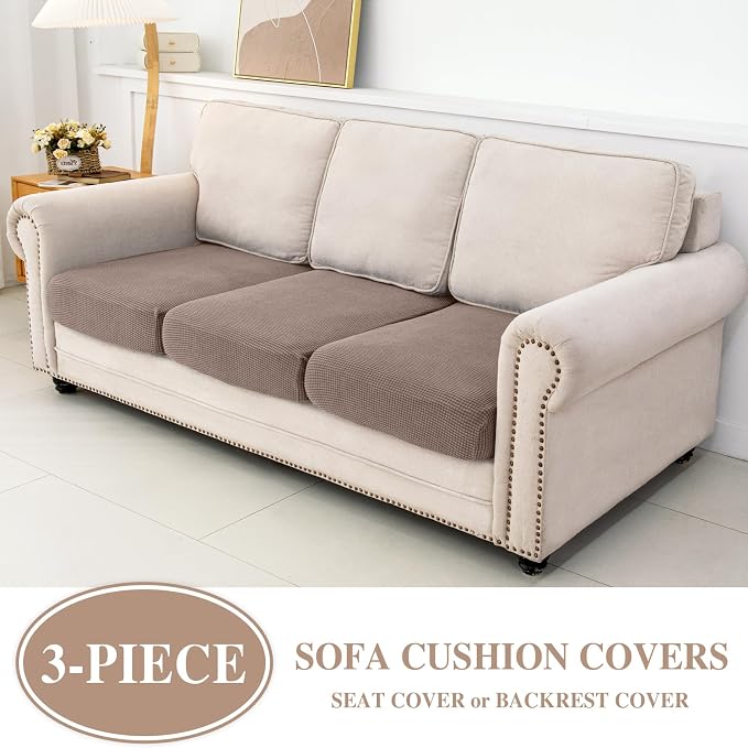 Couch Cushion Covers Seat Cushion Cover Stretch Couch Cover Separate Sectional - Image 2