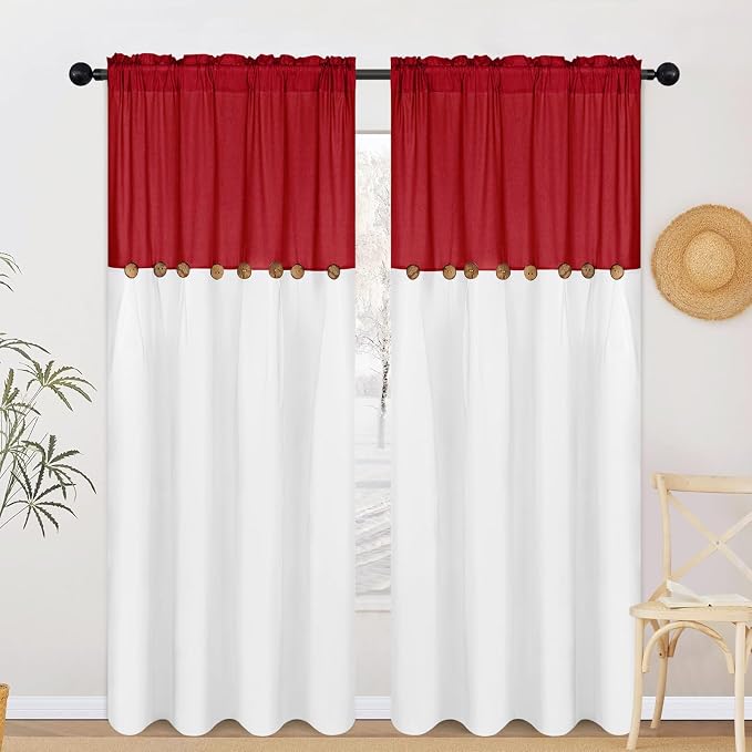 FRAMICS Farmhouse Cotton Linen Curtains - Image 7