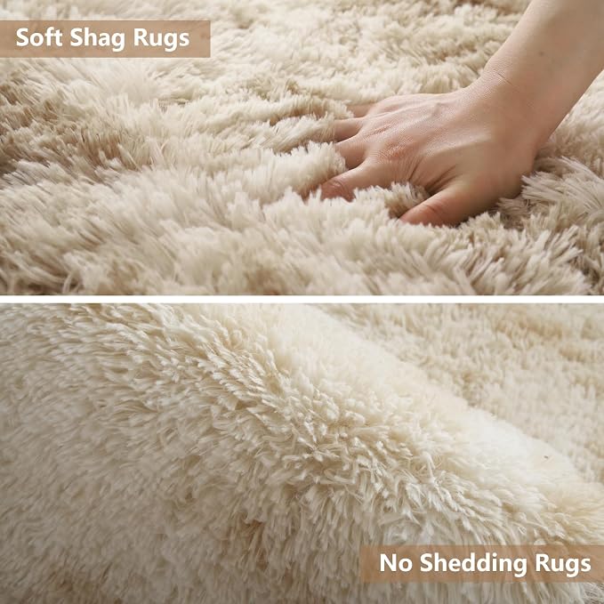 Shag Area Rugs for Bedroom Living Room, 4X6 Ultra Soft Fluffy Area Rugs for Dorm - Image 3