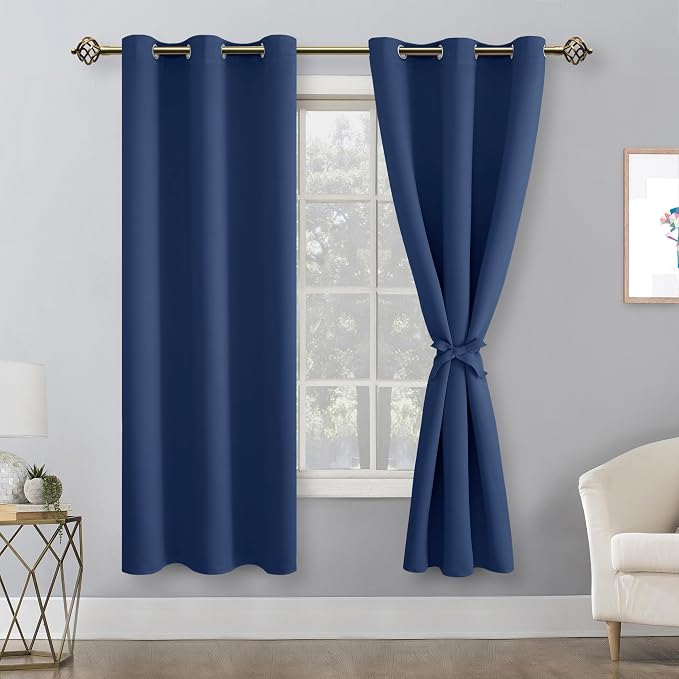 Room Darkening Window Curtains for Bedroom, 38 x 63 Inch | Thermal Insulated - Image 8