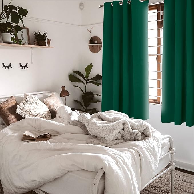 BGment Green Blackout Curtains for Bedroom - Image 2