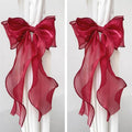 2 Pack French Silky Bow Curtain Tiebacks, Elegant Lace Ribbon by Unknown