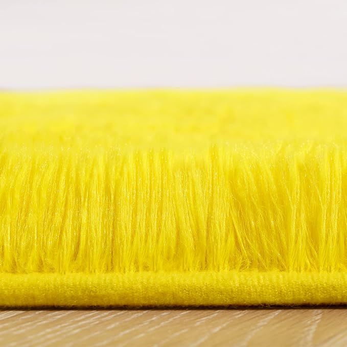 Amearea Shag Fluffy Runner Rug for Bedroom Girls Living Room, 2x6 Feet Extra - Image 5