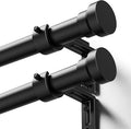 YaFex Curtain Rods 2 Pack 32-144 Inch, Heavy Duty 1 Inch Curtain Rod, Modern by YaFex