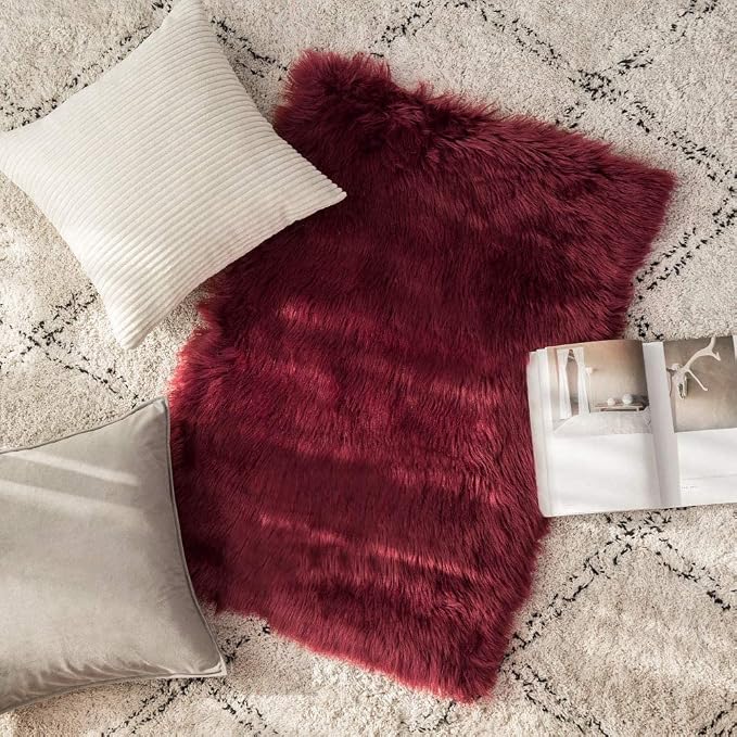 MIULEE Fluffy Rug Soft Shaggy Faux Fur Area Rug Luxury Plush Rectangle Carpet - Image 6