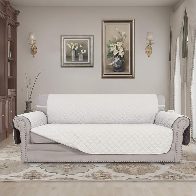 Easy-Going 4 Seater Sofa Slipcover Reversible Sofa Cover Water Resistant Couch - Image 2