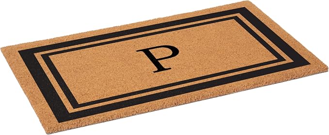 Calloway Mills 152961830P Black Border 18" x 30" Monogram Doormat - Image 3