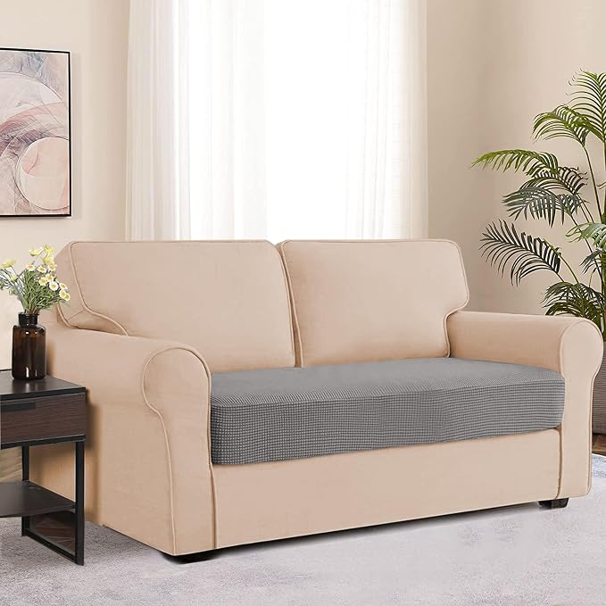 Water Repellent Sofa Cushion Slipcovers, Stretch Couch Cushion Covers, - Image 2