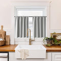 RYB HOME 100% Blackout Bathroom Curtains Over Sink 30 inches Long, Heat & UV by RYBHOME