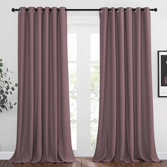 NICETOWN Dry Rose Curtain Panels by NICETOWN