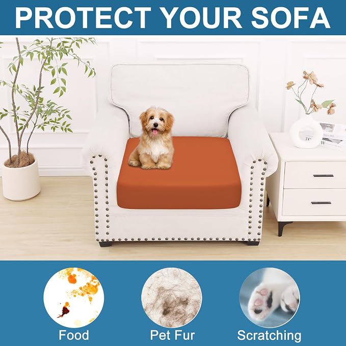 Smiry Printed Couch Cushion Covers, Stretch Soft Couch Covers - Image 7