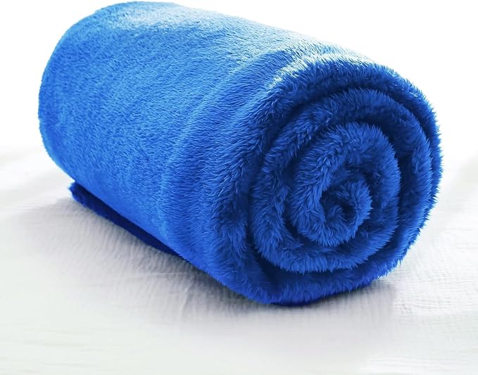 Exclusivo Mezcla Plush Fuzzy Fleece Throw Blanket, Super Soft, Fluffy and Warm by ExclusivoMezcla