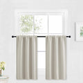 RYB HOME Kitchen Curtains Over Sink 36 inch Length, Rod Pocket Summer Light UV by RYBHOME