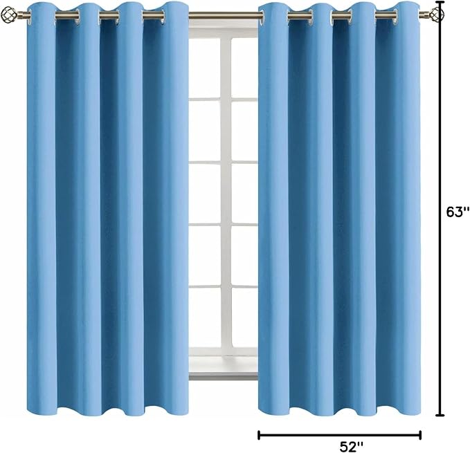 BGment Room Darkening Curtains 63 Inches Long - Image 9