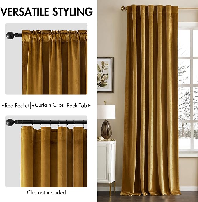 MIULEE Velvet Curtains 90 inches - Image 2