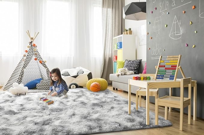 TWINNIS Super Soft Shaggy Rugs Fluffy Carpets 9x11 Feet, Indoor Modern Plush - Image 4