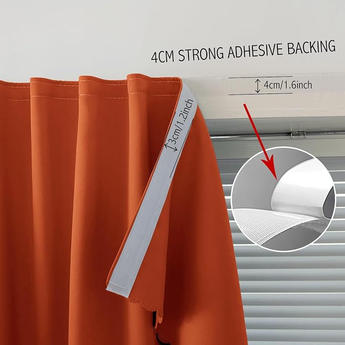 Self Adhesive Curtains Portable Blackout Curtain Simple and Easy to Install - Image 8