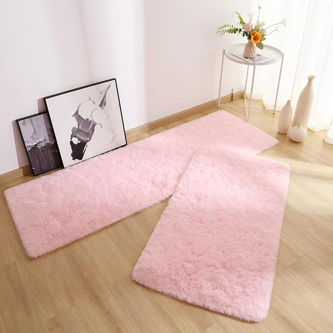 Chicrug Soft Runner Rugs for Bedroom Living Room Plush Fluffy Rug 2x8 Feet - Image 5