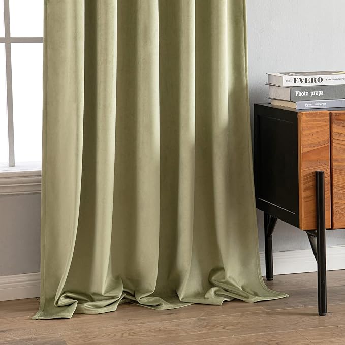 MIULEE Velvet Curtains 96 inches 2 Panels - Image 7