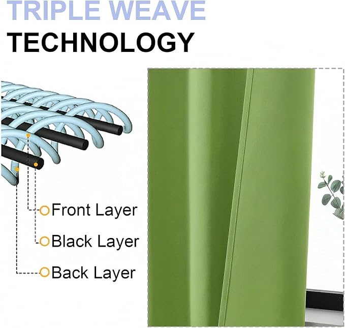 Simplebrand Ava Lime Short Blackout Curtains - Image 5