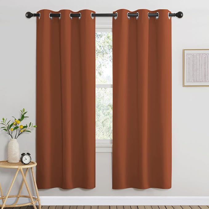 NICETOWN Blackout Window Curtains 72 inches Long, Thermal Insulated Grommet by NICETOWN