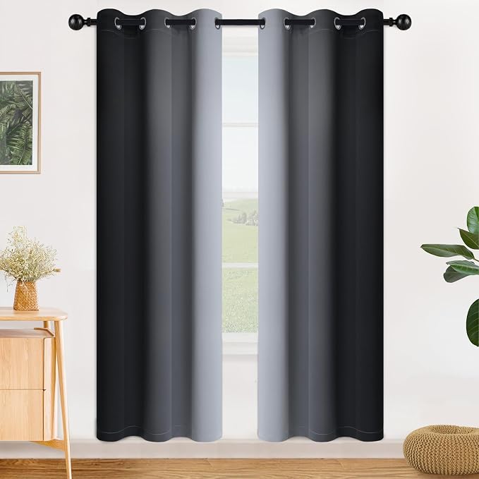 SimpleHome Ombre Room Darkening Curtains by SimpleHome