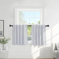 PONY DANCE White Curtains for Small Window Energy Efficiency Room Darkening by PONYDANCE