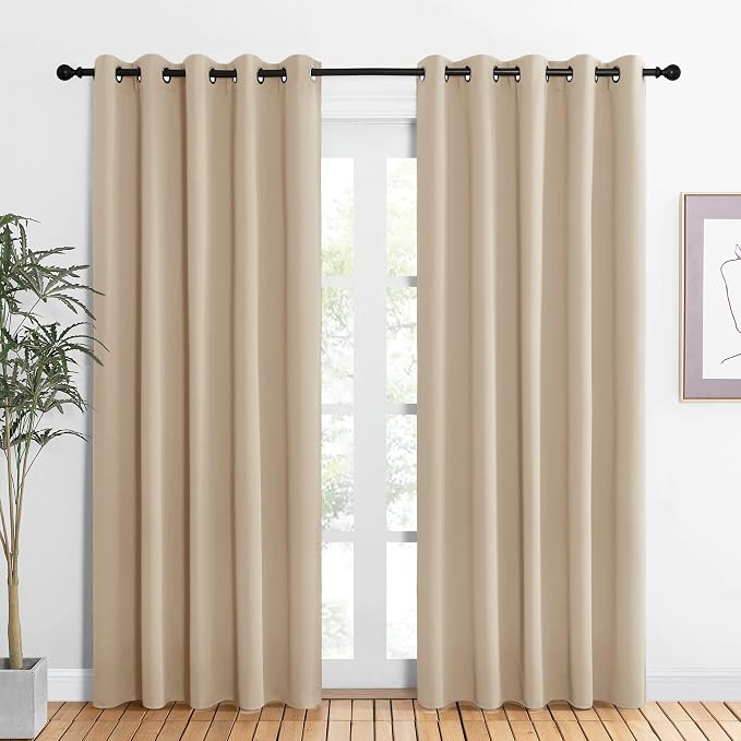 NICETOWN Room Darkening Draperies Window Curtain Panels, Thermal Insulated by NICETOWN