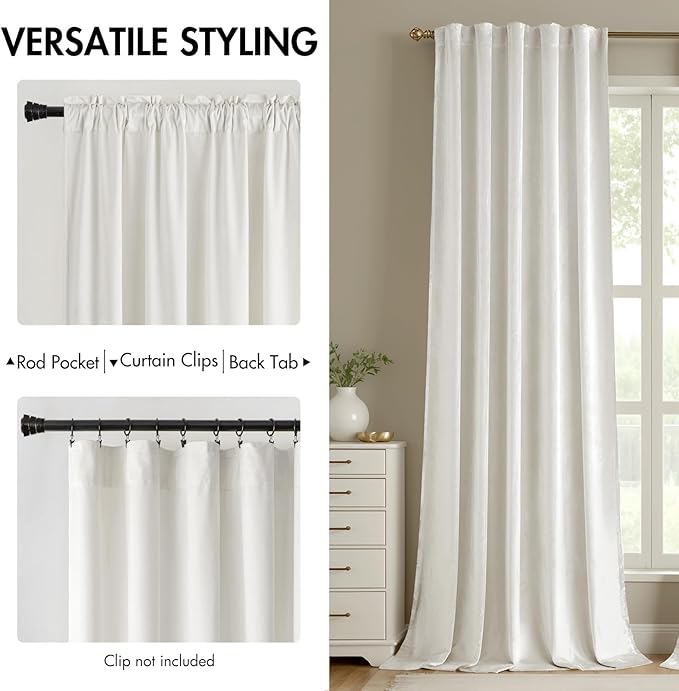 MIULEE Velvet Curtains 90 inches - Image 2