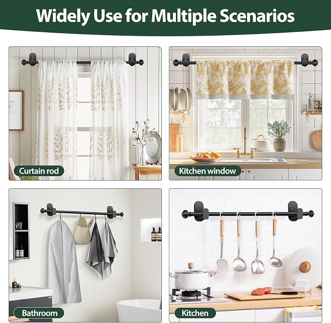 KAMANINA Curtain Rods No Drilling - Image 4