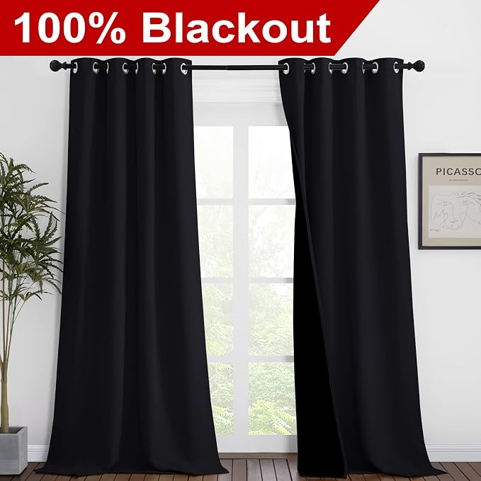 NICETOWN Extra Long Truly Blackout Drapes - Image 2