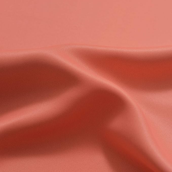 Yakamok Thermal Insulated Coral and Greyish White Gradient Curtains, Room - Image 8