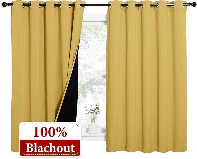 NICETOWN 100% Blackout Curtains - Image 2