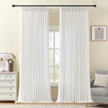 IVAPUPU Snow White Pinch Pleated Curtains 108 Inch Long by IVAPUPU
