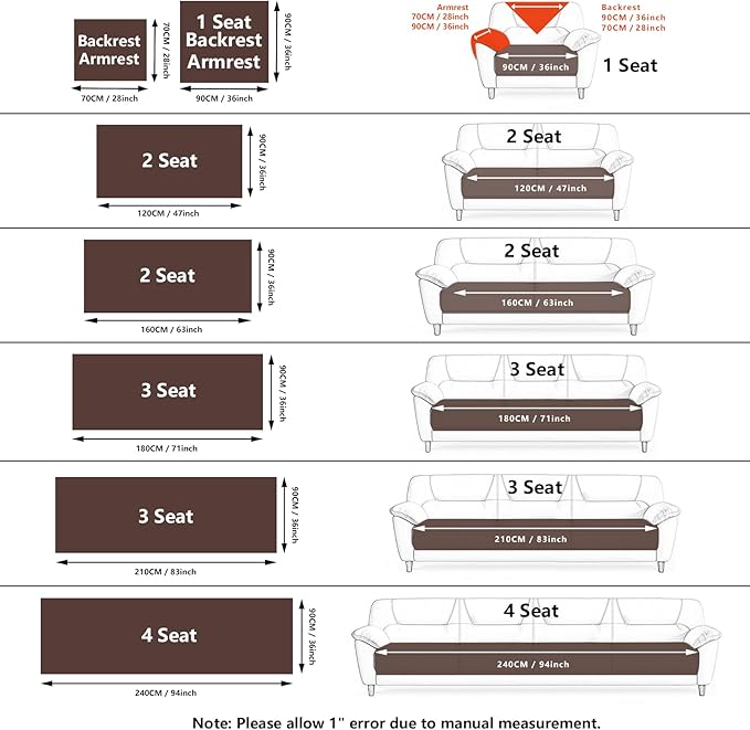 Velvet Couch Cover, Washable Sectional Sofa Cover, Anti Slip Sofa Slipcover - Image 4