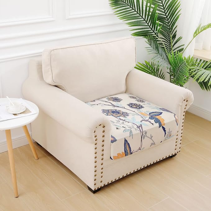 hyha Printed Couch Cushion Covers, Floral Sofa Covers Washable - Image 5