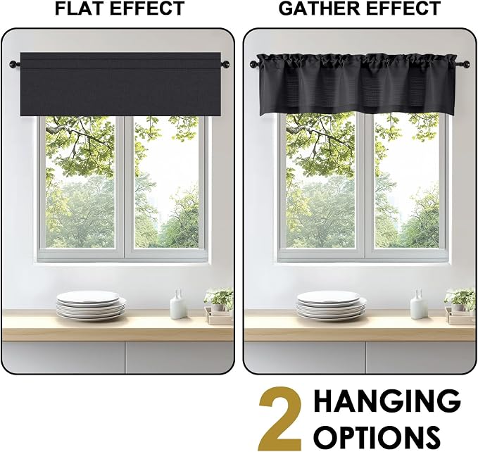 OWENIE Bob 1 PCS Black Valances - Image 6