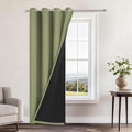 Yakamok 100% Blackout Curtains 96 Inches Long, 2 Thick Layers Heat and Full by Yakamok